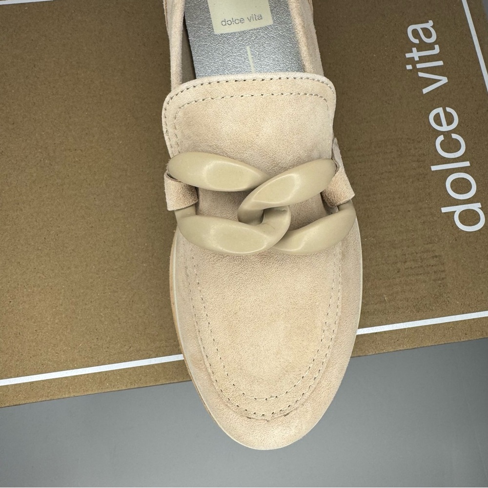 Dolce Vita Jaksen Platform Loafers – Size 6 – Dune Suede – NIB - Picture 11 of 13